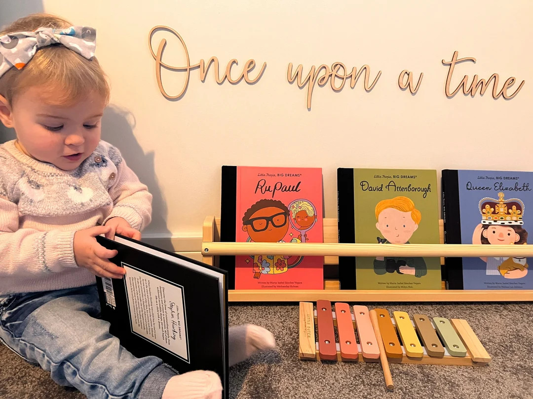 Once upon a time sign - Reading Corner Sign - Kids Bedroom Wording Sign - Nursery Decor -Wall Art... | Etsy (US)