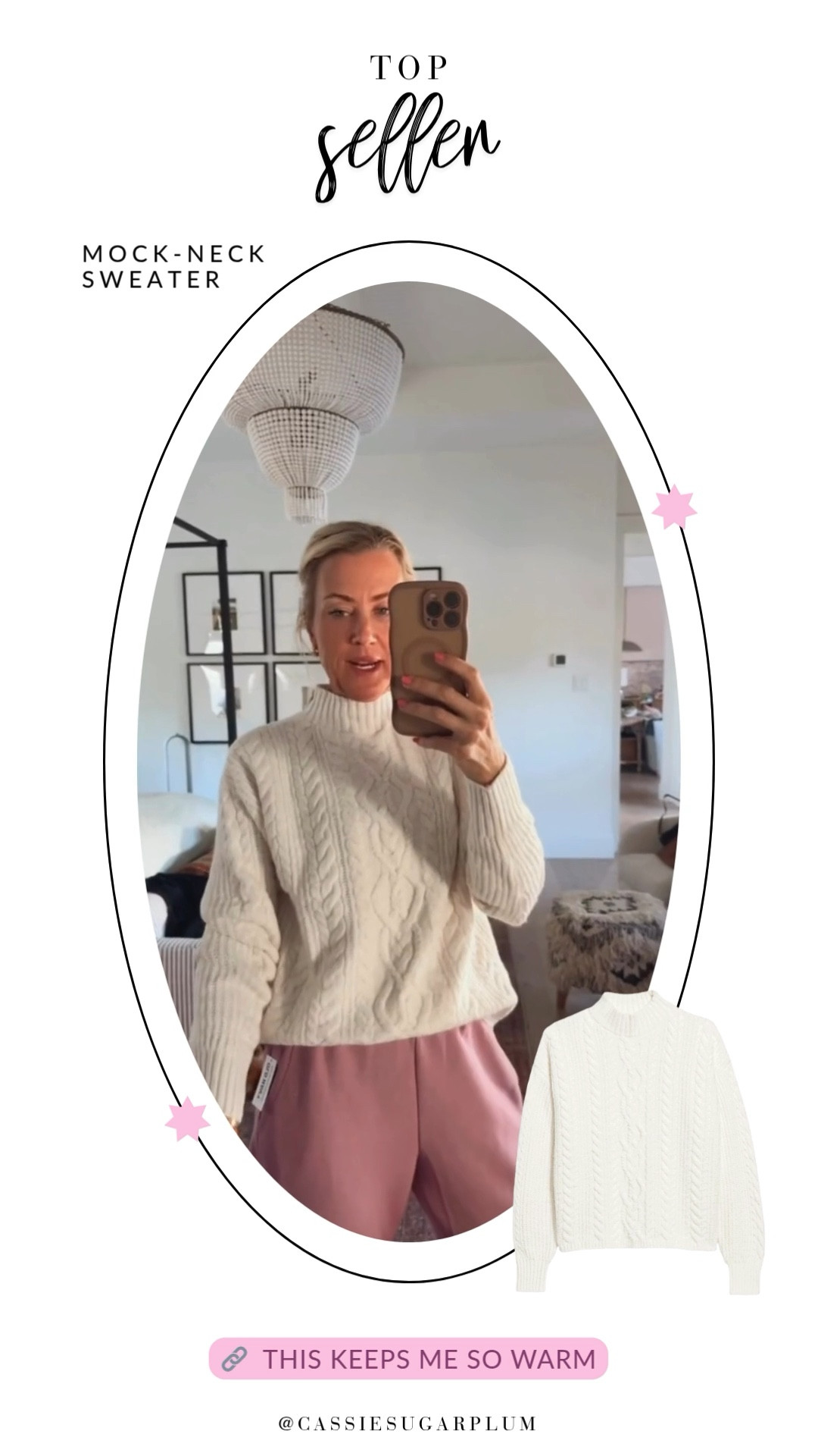 This cable knit sweater from Old Navy is perfect for cold weather days! So easy to style and keeps me warm. ✨ 

#LTKOver40 #LTKHoliday #LTKStyleTip