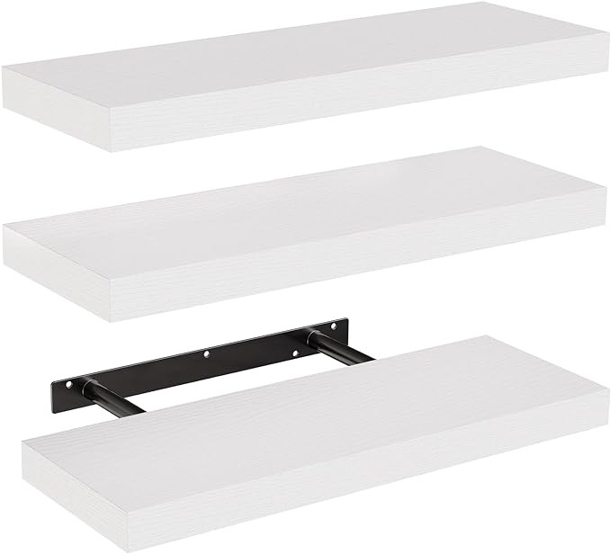 AMADA HOMEFURNISHING Floating Shelves, Wall Shelves for Bathroom/Living Room/Bedroom/Kitchen Deco... | Amazon (US)