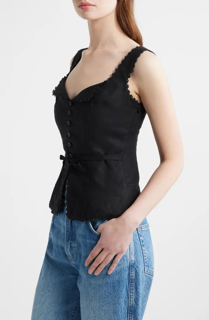 Reformation Viola Linen Tank | Nordstrom | Nordstrom