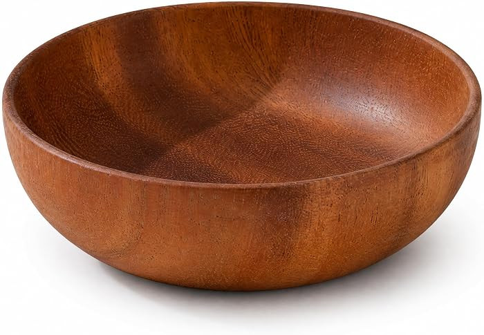 4.7inch Small Round Keys Bowl for Entryway, Acacia Decorative Bowl for Organizing Tabletop Decorative Organizer Basket for Keys Wallet Cell Phone for Fruit Candy Cracker | Amazon (US)