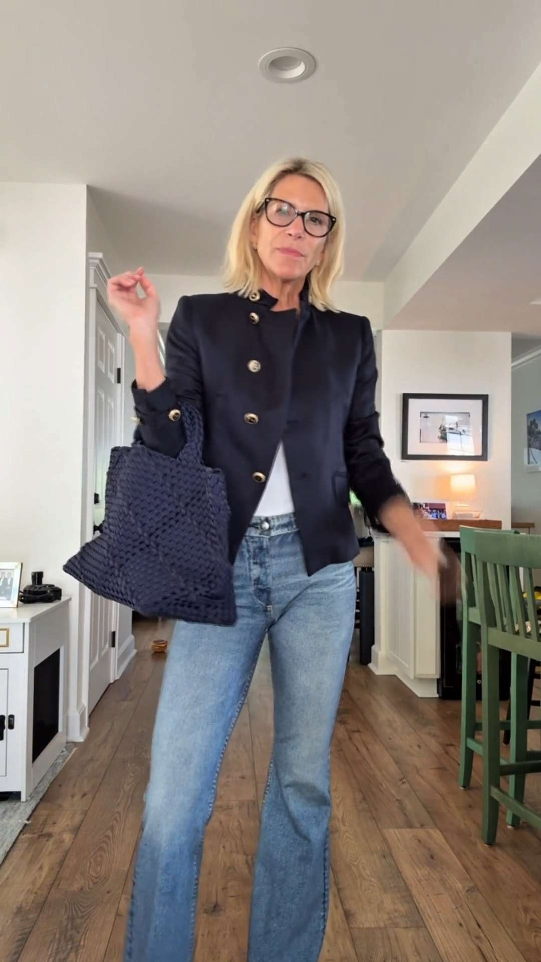 This military-inspired blazer instantly elevates a simple jeans-and-tee outfit. The structured fit, gold button details, and classic navy color make it a timeless layering piece that’s perfect for travel, work, or whenever the AC is blasting.

💡 LTK MADE EASY

❤️ Heart = Support my posts
🔖 Save = Get sale & restock alerts
📋 Lists = Keep favorites organized
📲 Share = Send to yourself for later
💬 Comment = Ask me anything 

 #LTKootd #LTKSeasonal #LTKOver40