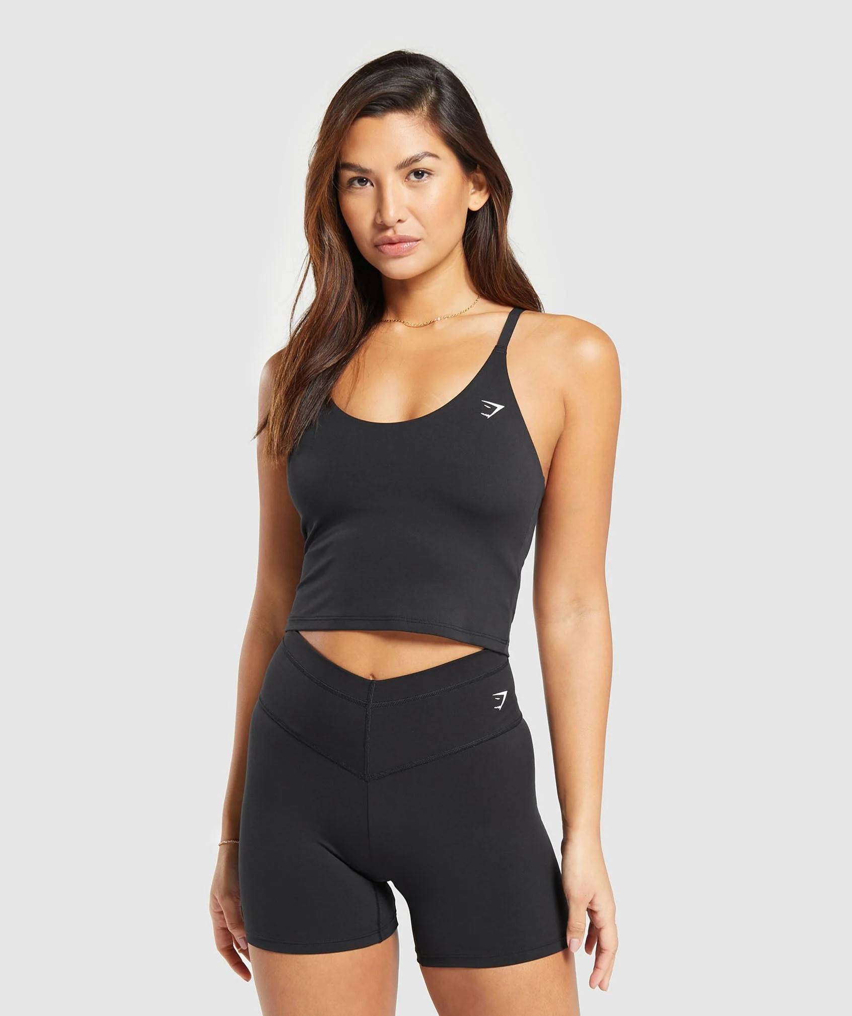 Gymshark Everyday Shelf Cami Tank - Black | Gymshark US