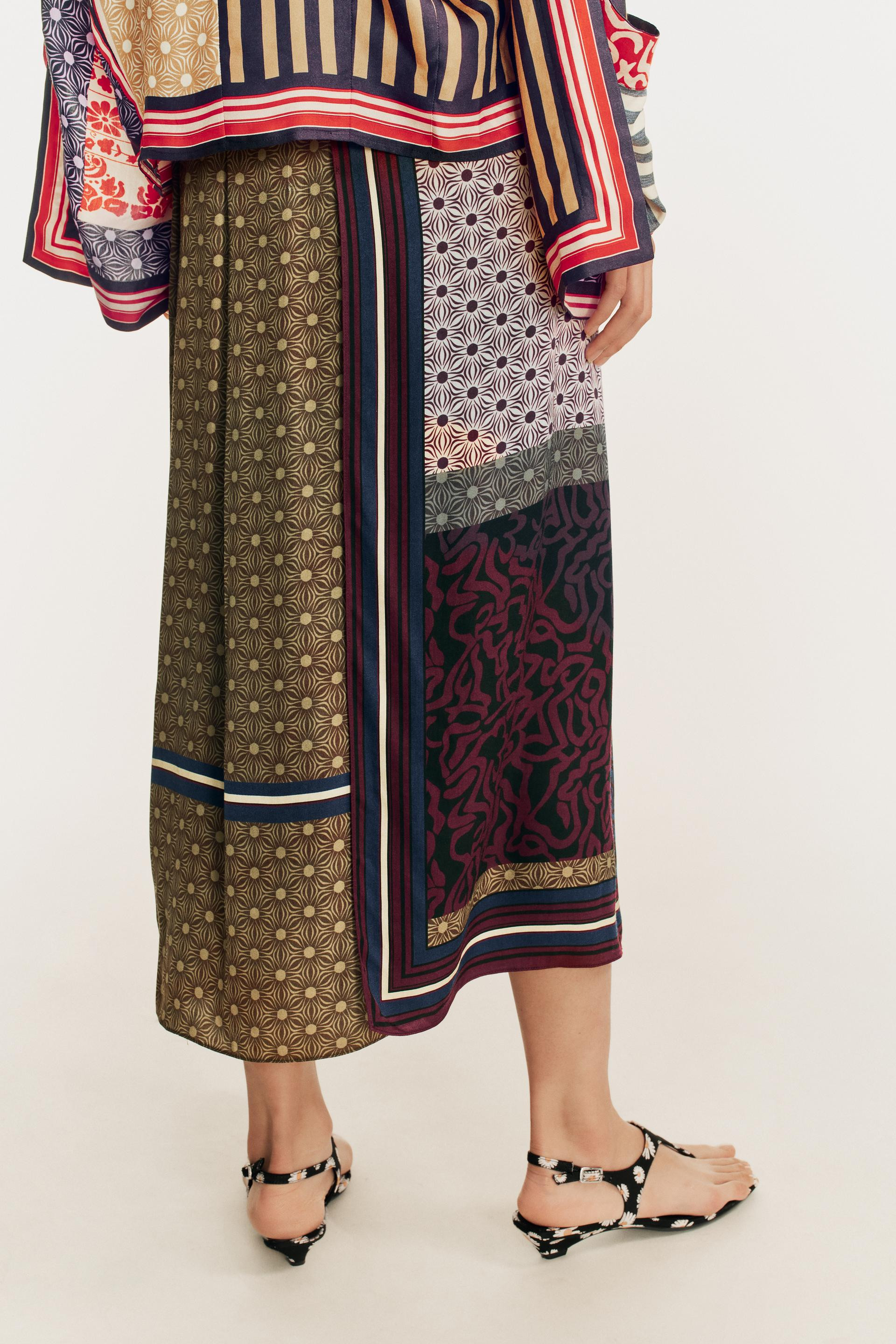 Zara - Limited Edition Printed Pareo Skirt - Printed - M - Woman | Zara UK
