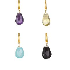 Faceted Semi-Precious Clip-On Charms | Sequin