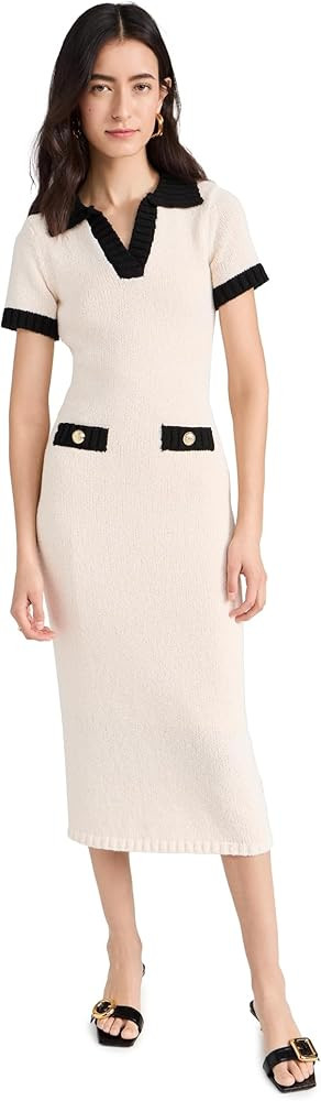 endless rose Crochet Knit Collared Maxi Dress | Amazon (US)