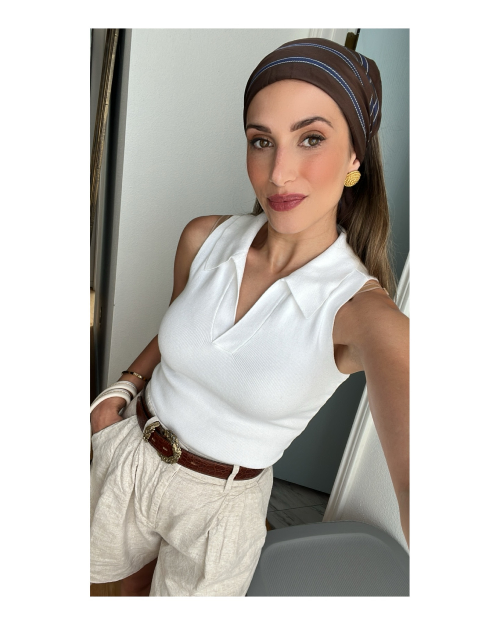 Today’s outfit du jour. I’ve never been a big fan of shorts, but I love these linen ones I bought from Gap. 

#LTKFindsUnder100