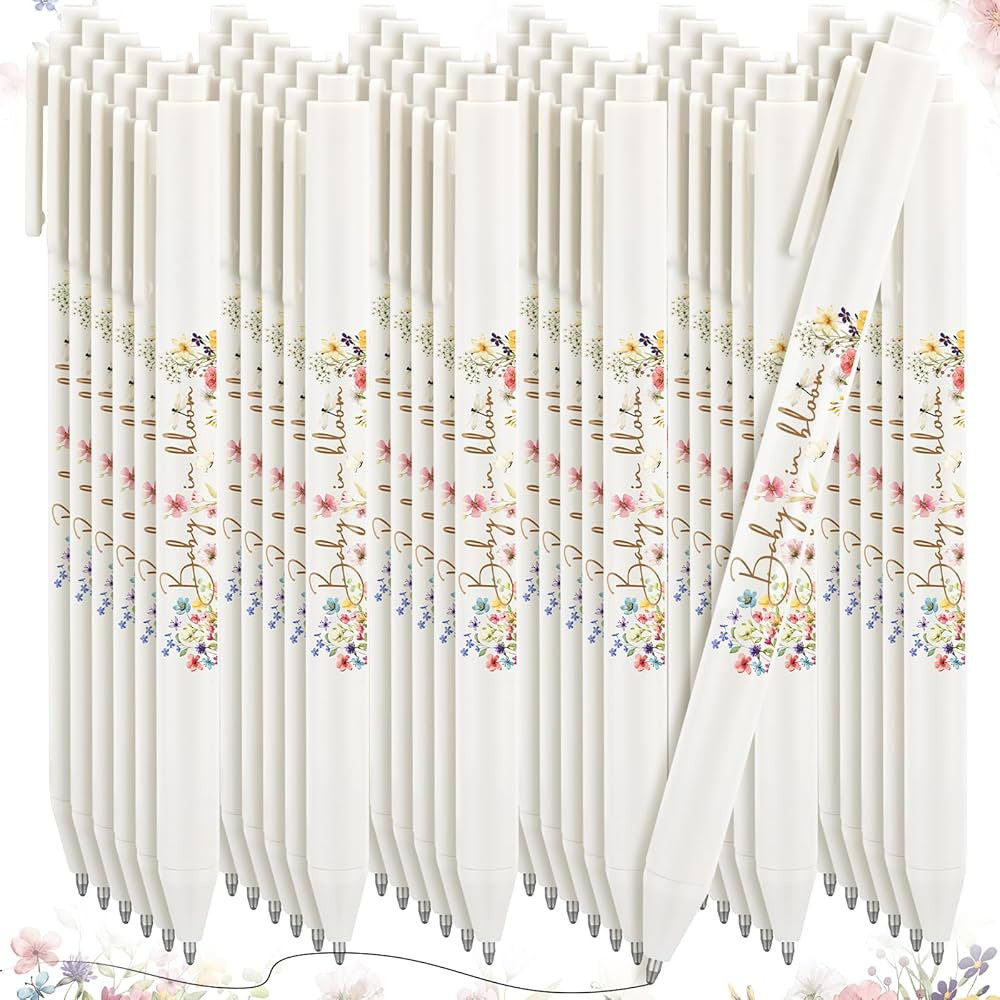 Ireer 36 Pcs Baby in Bloom Baby Shower Pens Gifts Bulk Party Favors for Guests Games Neutral Gend... | Amazon (US)