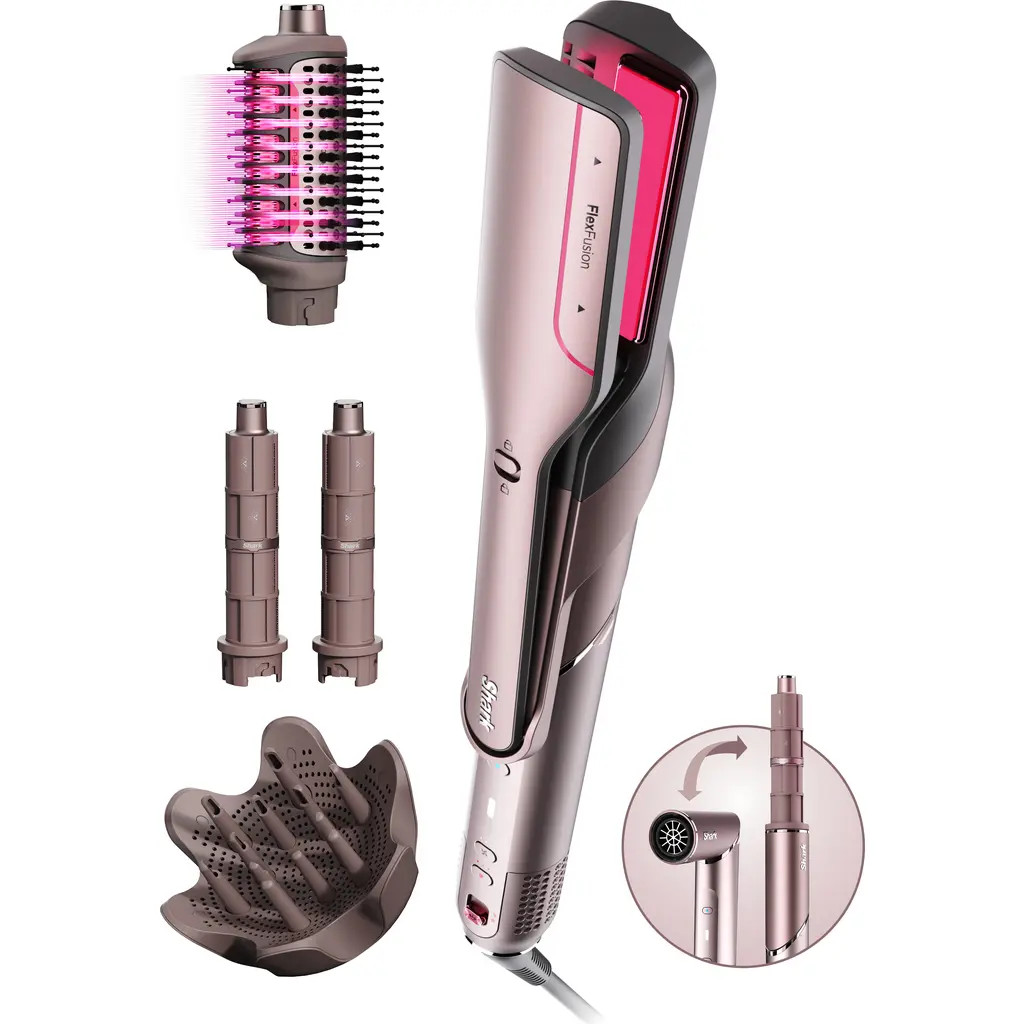 SHARK FlexFusion™ Air & Ceramic System with Air Straightener for Straight & Wavy Hair in Cosmic Blush at Nordstrom | Nordstrom