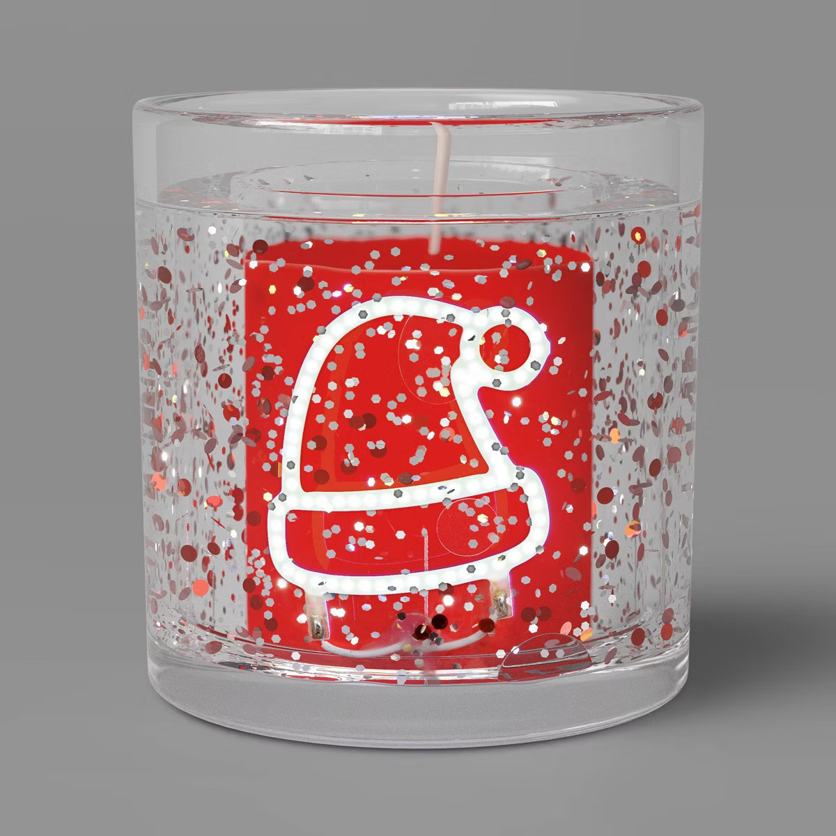 Gel LED Santa Hat Candle Winter Carnival - Wondershop™ | Target