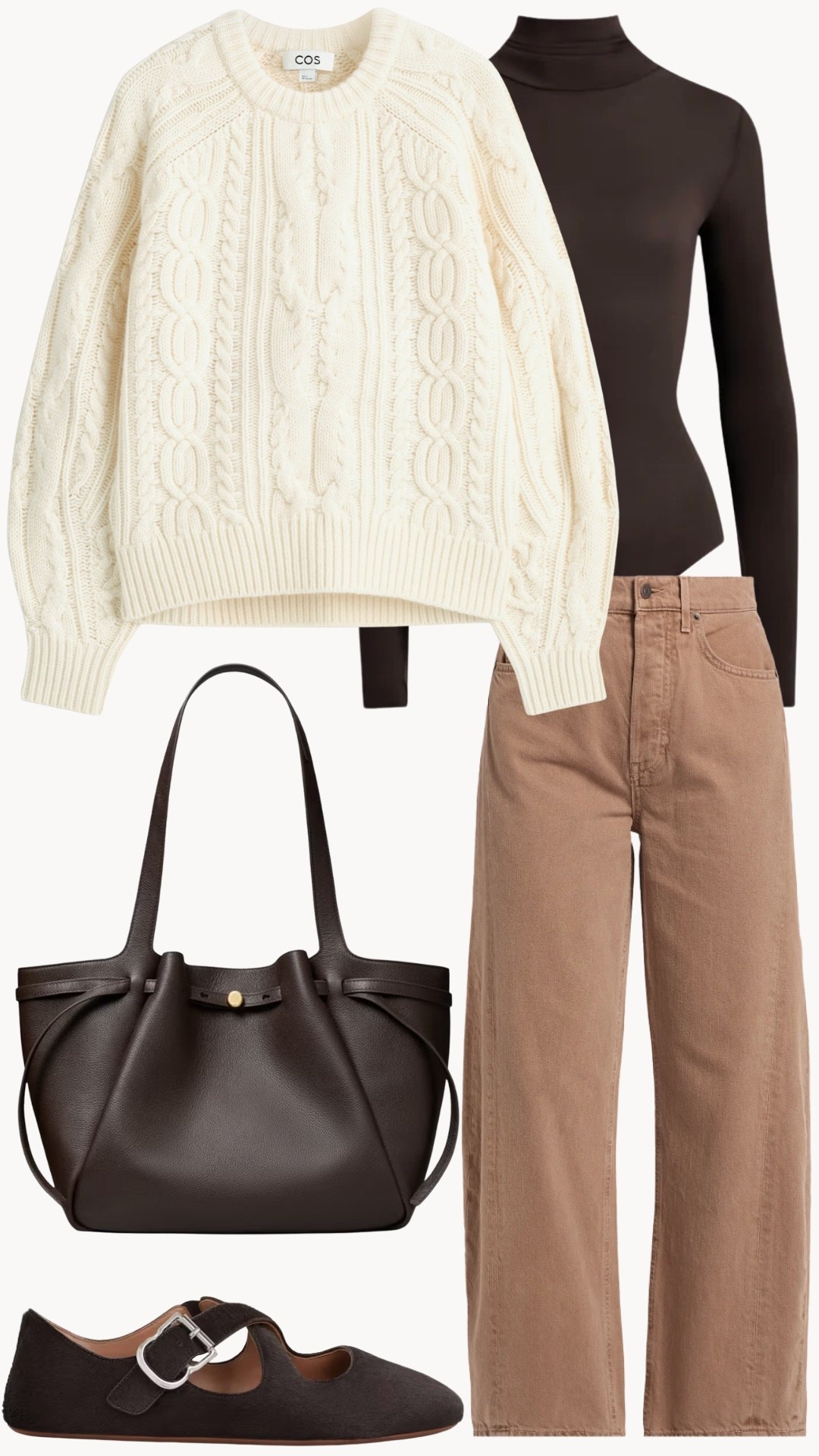 November Lookbook 🤎 Cozy, casual, tonal layered style in this cable knit for errands, travel, or weekday chic

cable sweater, winter outfit, layered outfit, winter layers, casual fall outfit, casual winter outfit, fall travel outfit, holiday travel outfit 

#LTKHoliday #LTKSeasonal