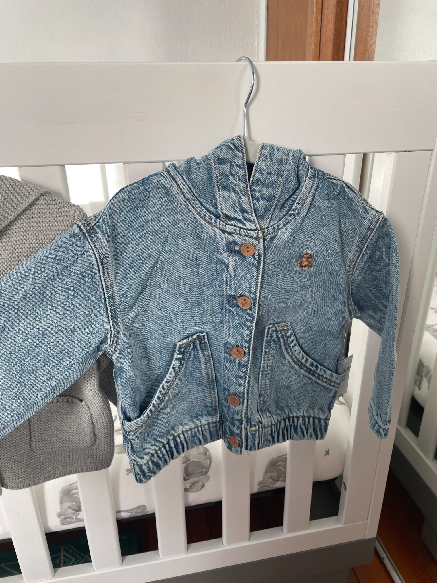 Could this get any cuter????? Little baby Jean jacket with little bear ears in the hood!!! Obsessed!!!!

#LTKKids #LTKBump #LTKBaby