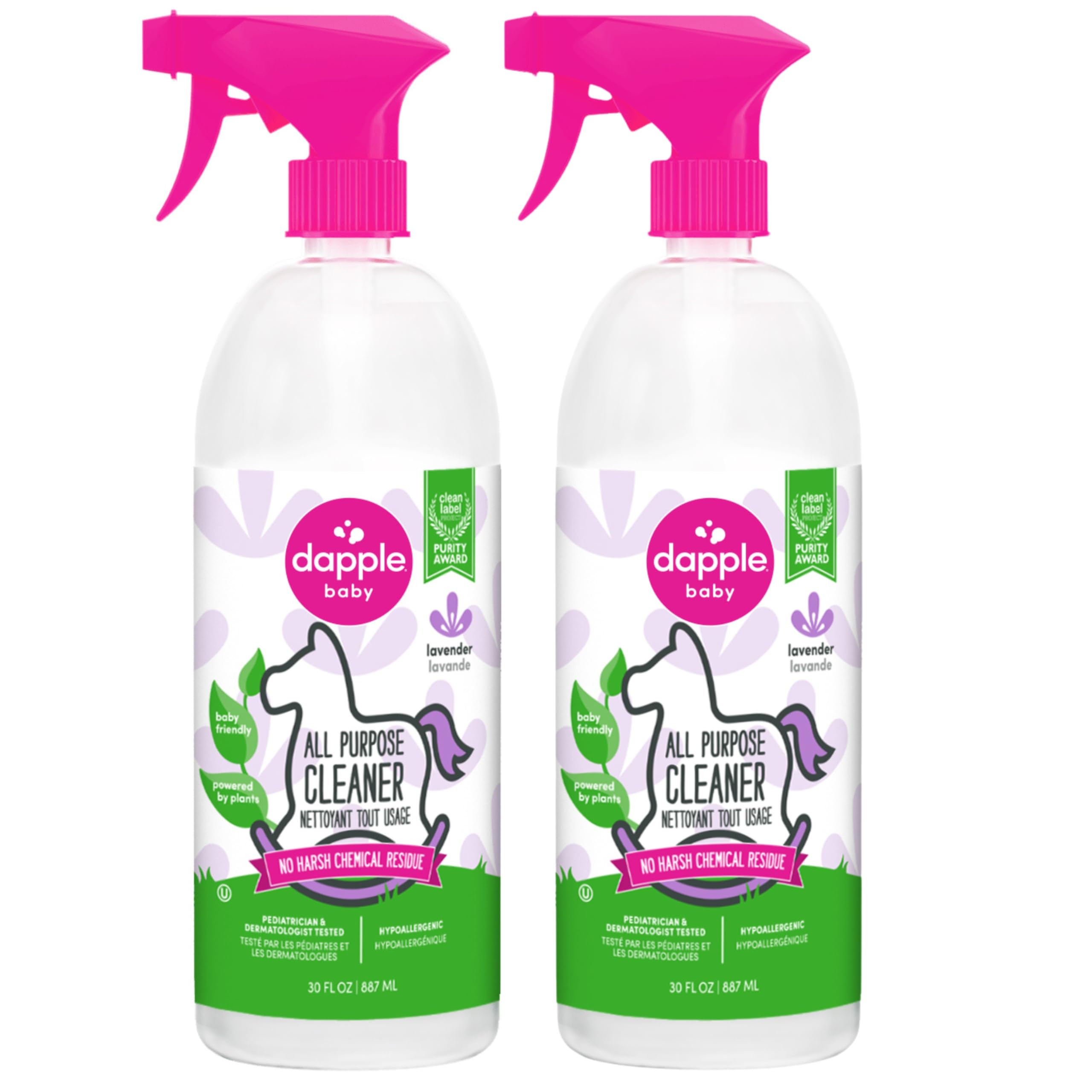Dapple Baby All Purpose Cleaning Spray, Hypoallergenic for Toys, High Chairs, Swings, Counters, P... | Amazon (US)
