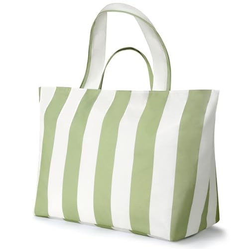 Pleneal Beach Bags for Women - Weekender Bag Extra Large Beach Tote Bag Waterproof Sandproof Zipper Travel Overnight Bags | Amazon (US)