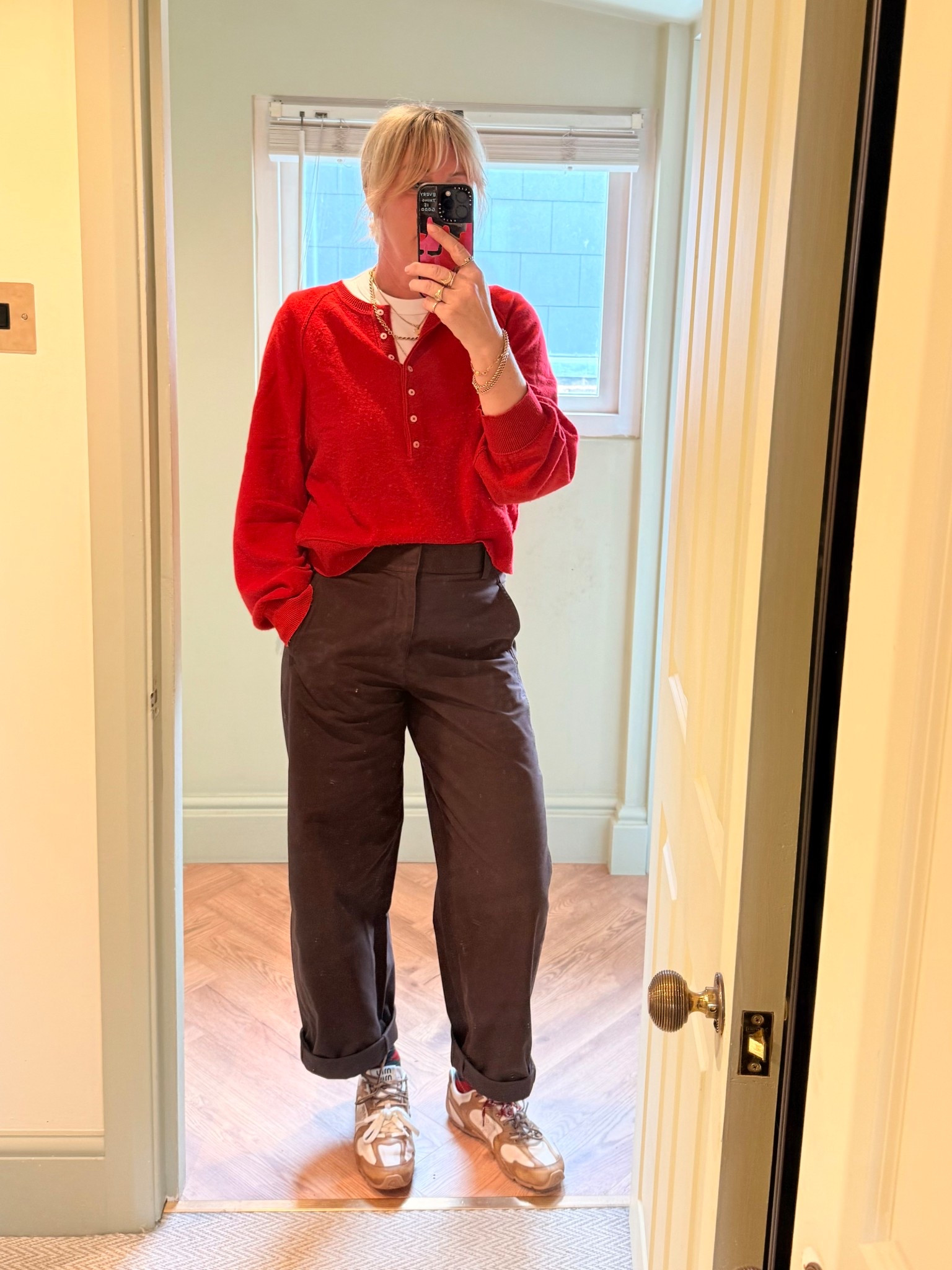 Uniqlo barrel trousers, free people cashmere jumper. 

#LTKover50style #LTKuk #LTKspring