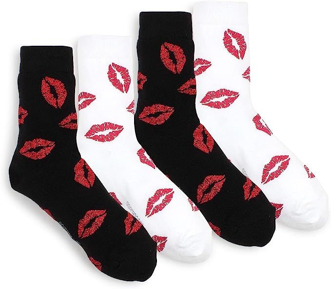 Kiss Printing Casual Socks (4 Pairs) JI | Amazon (US)