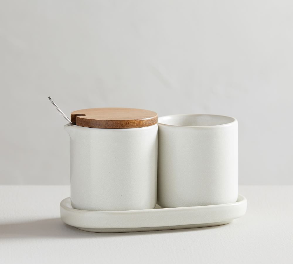 Mason Stoneware Cream & Sugar Set | Pottery Barn (US)