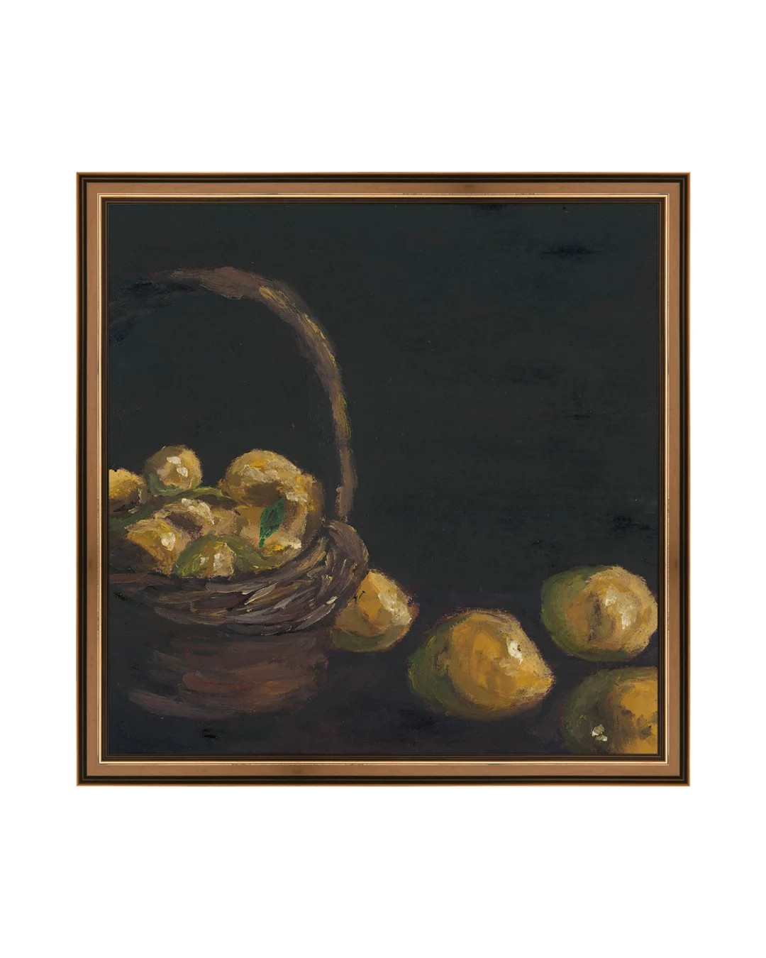 ART PRINT Lemon Basket Lemon Kitchen Art Still Life Moody - Etsy | Etsy (US)