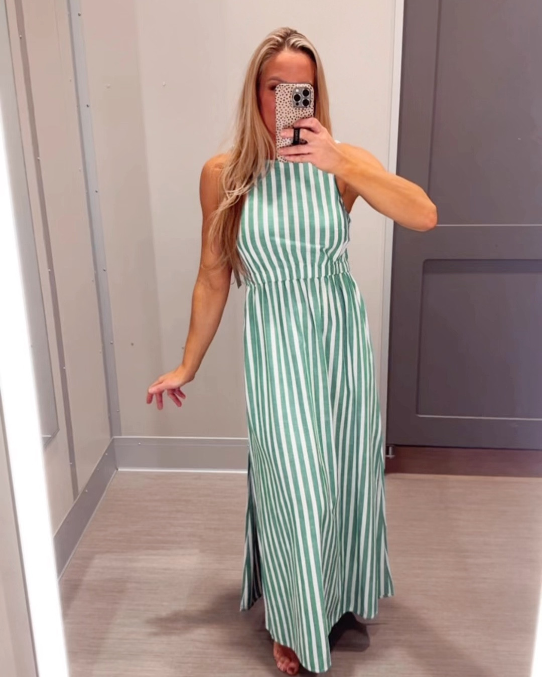 Adorable vertical striped dress. Has a slit up the sides to the knee. Can easily pair with a sweater for work or cool weather. Spring, summer, vacation dress for all occasions! 

Workwear Easter dress striped sleeveless dresss

#LTKFindsUnder50 #LTKSeasonal #LTKStyleTip