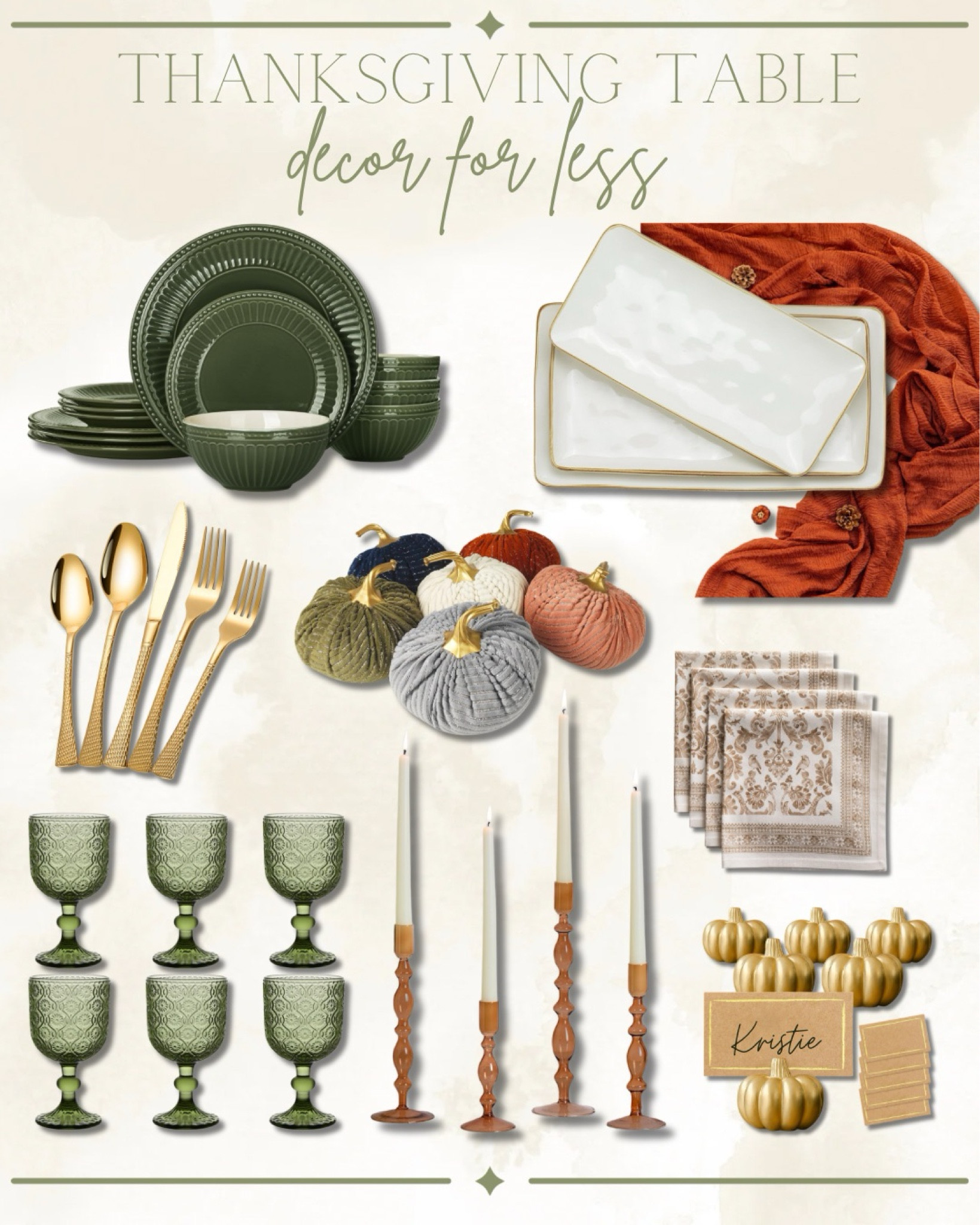 Get your table Thanksgiving ready with these Amazon finds that are all under $50 🍂🍁🦃
•
 #kristieincarolina #liketkit #style #shopthepost 
#rewardstylebloggers #southern #southerngirl #southernstyle #fallstyle #LTKseasonal #tablesetting #thanksgivingtable #LTKfall

#LTKFindsUnder50 #LTKSeasonal #LTKHome