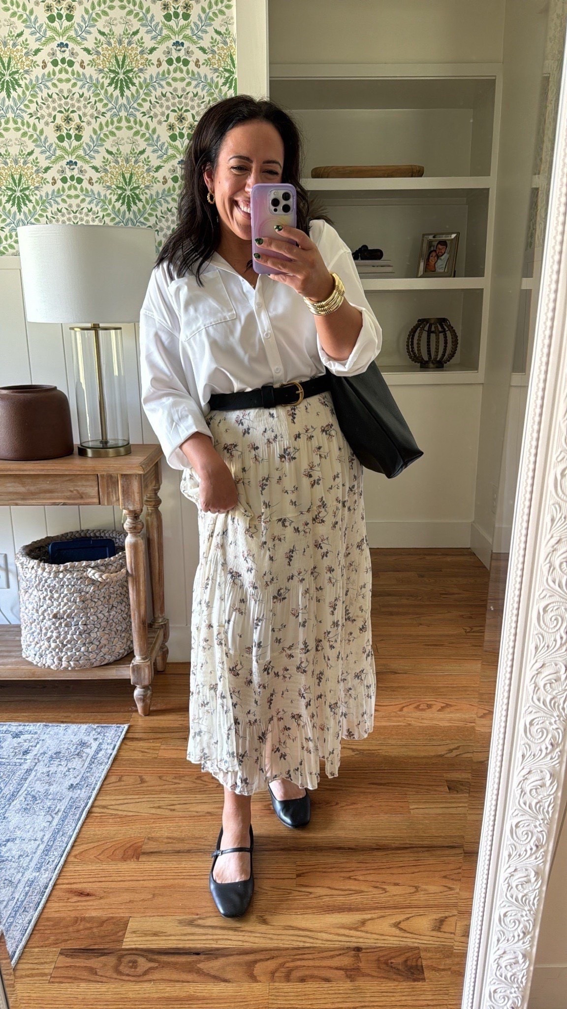 Another way to style this Amazon midsize maxi skirt! Capsule wardrobe outfit 🤍 Great for Teachers!📚✨

Teacher outfit, Workwear outfit, office outfit, Amazon skirt, Amazon fashion, closet staples, white button up, midsize outfit, midsize outfits, Amazon outfits 

#LTKMidsize #LTKFindsUnder50 #LTKWorkwear