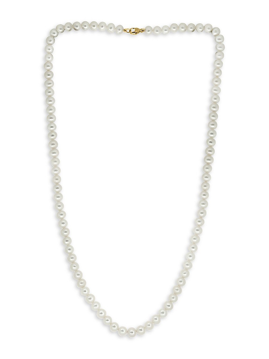 Effy Women's 14K Yellow Gold & 5.5MM Freshwater Pearl Strand Necklace | Saks Fifth Avenue OFF 5TH