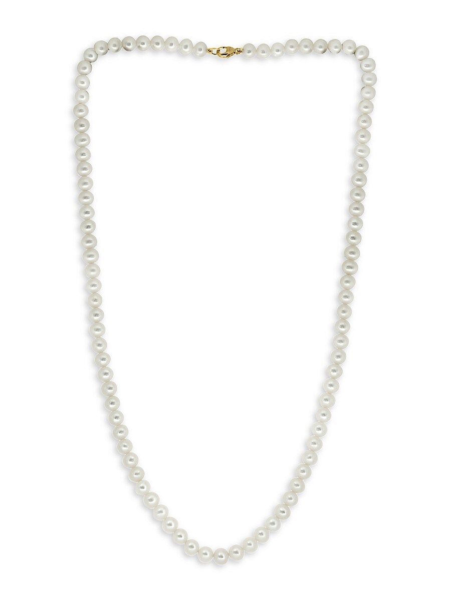 Effy Women's 14K Yellow Gold & 5.5MM Freshwater Pearl Strand Necklace | Saks Fifth Avenue OFF 5TH