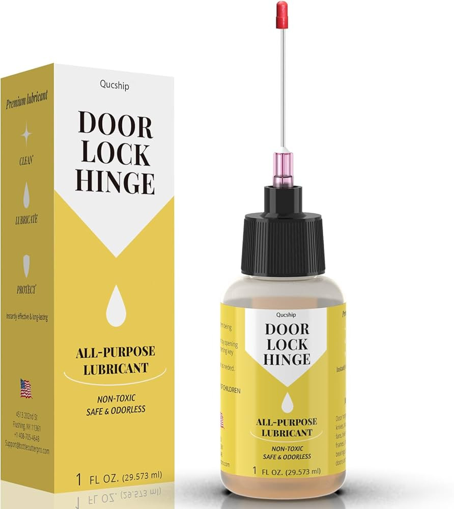 Qucship Door Hinge Lubricant 1 oz Needle Oiler, Upgraded Squeaky Door Hinge Lubricant for Lock, T... | Amazon (US)