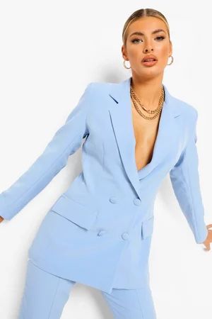 Double Breasted Fitted Blazer | Boohoo.com (US & CA)