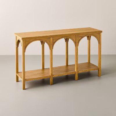 Arch Console Table Natural - Hearth & Hand™ with Magnolia | Target