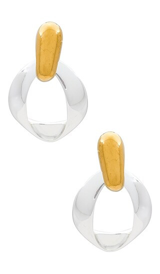 Heaven Mayhem Air Earrings in Metallic Silver. | Revolve Clothing (Global)