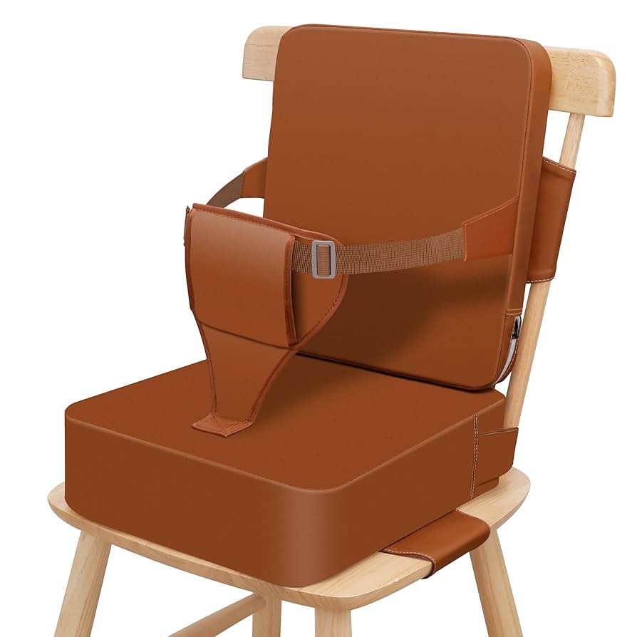 Toddler Booster Seat for Dining Table, Non-Slip Kitchen Chair Booster Seat with Backrest and Adju... | Amazon (US)