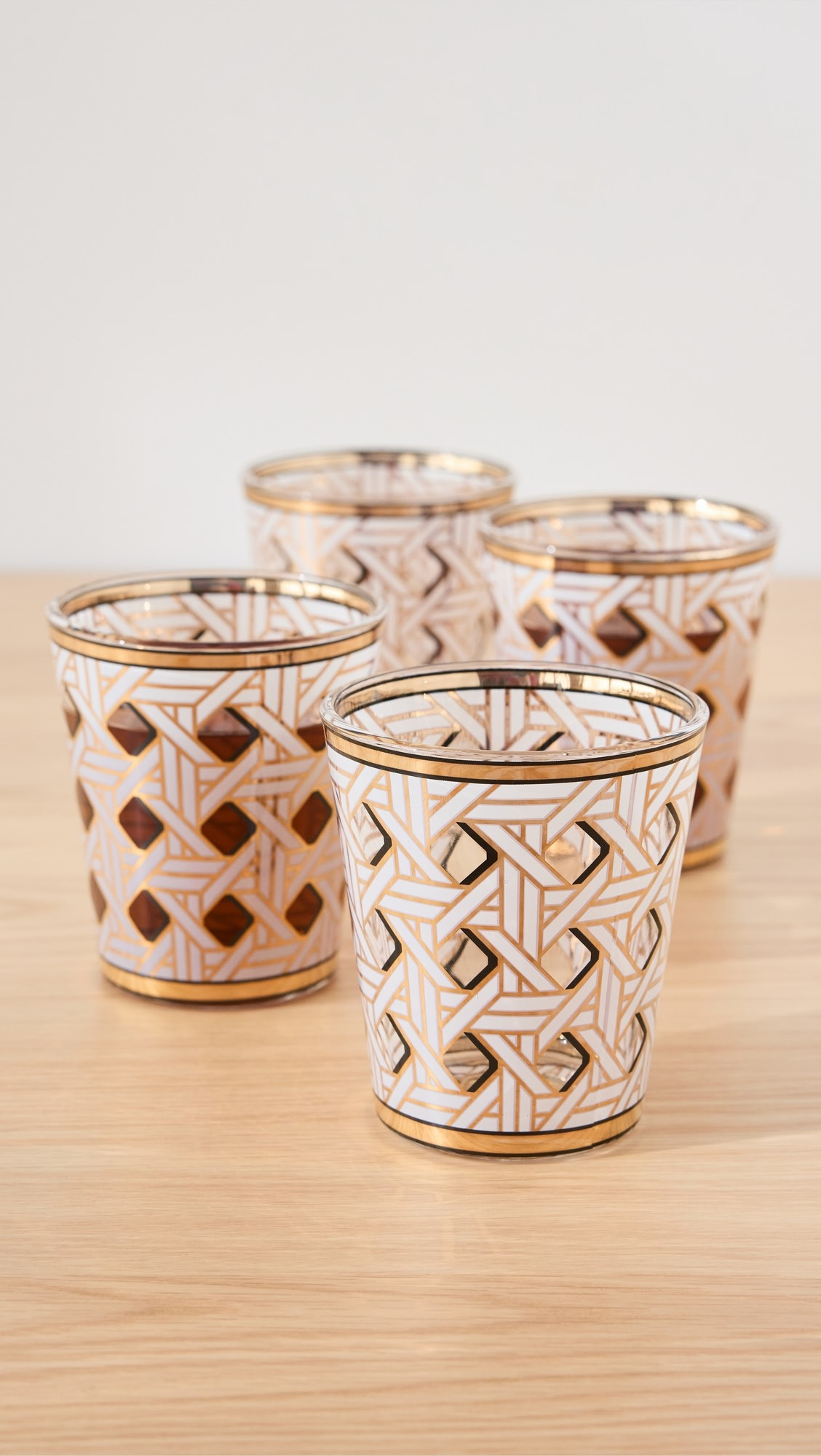 Jonathan Adler Basket Weave Glassware Set Of 4 | Shopbop | Shopbop
