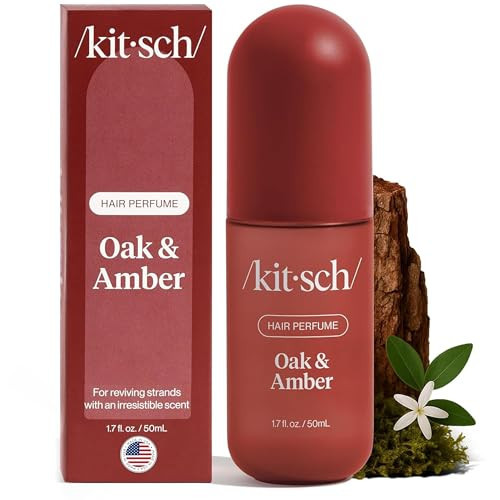Kitsch Hair Perfume for Women - Oak & Amber | Clean, Deodorizing & Patented Odor-Eliminating Technology Hair Spray & Body Mist - Freshen Hair, Body & Pillows- Berries and Blooming Jasmine Scent - 50mL | Amazon (US)