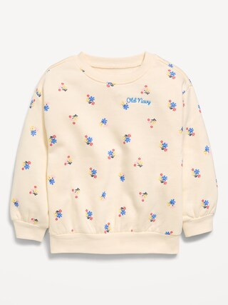 Long-Sleeve Logo-Graphic Sweatshirt for Toddler Girls | Old Navy (CA)