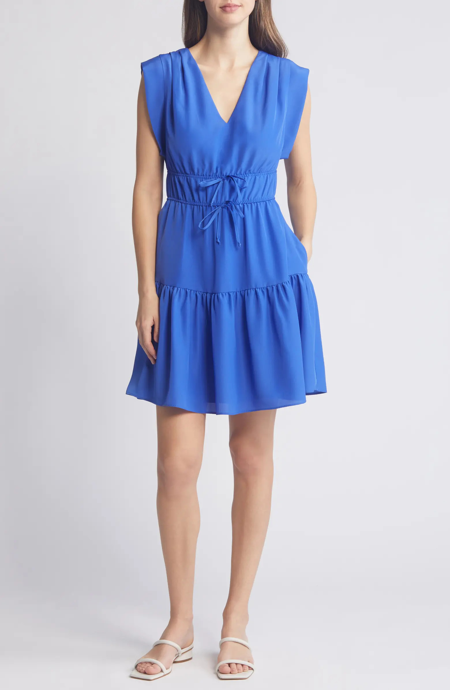 Obi Gathered Tie Waist Dress | Nordstrom