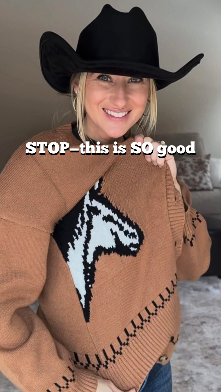 WAIT… this sweater is actually under $40 🤯
The quality, the fit, the western vibe—did not expect it to be this good.
Wearing a small and it runs true to size.
Linked before it sells out 👇


#LTKFestival #LTKootd #LTKSeasonal