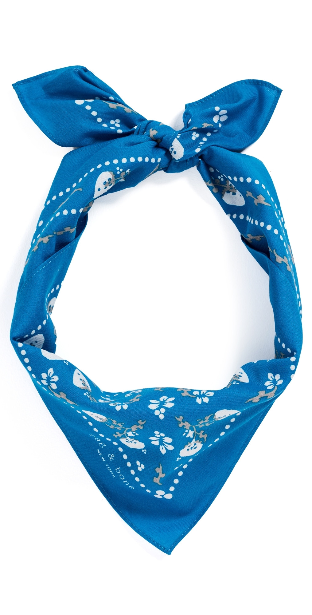 rag & bone Floral Western Bandana Blue Floral One Size | Shopbop