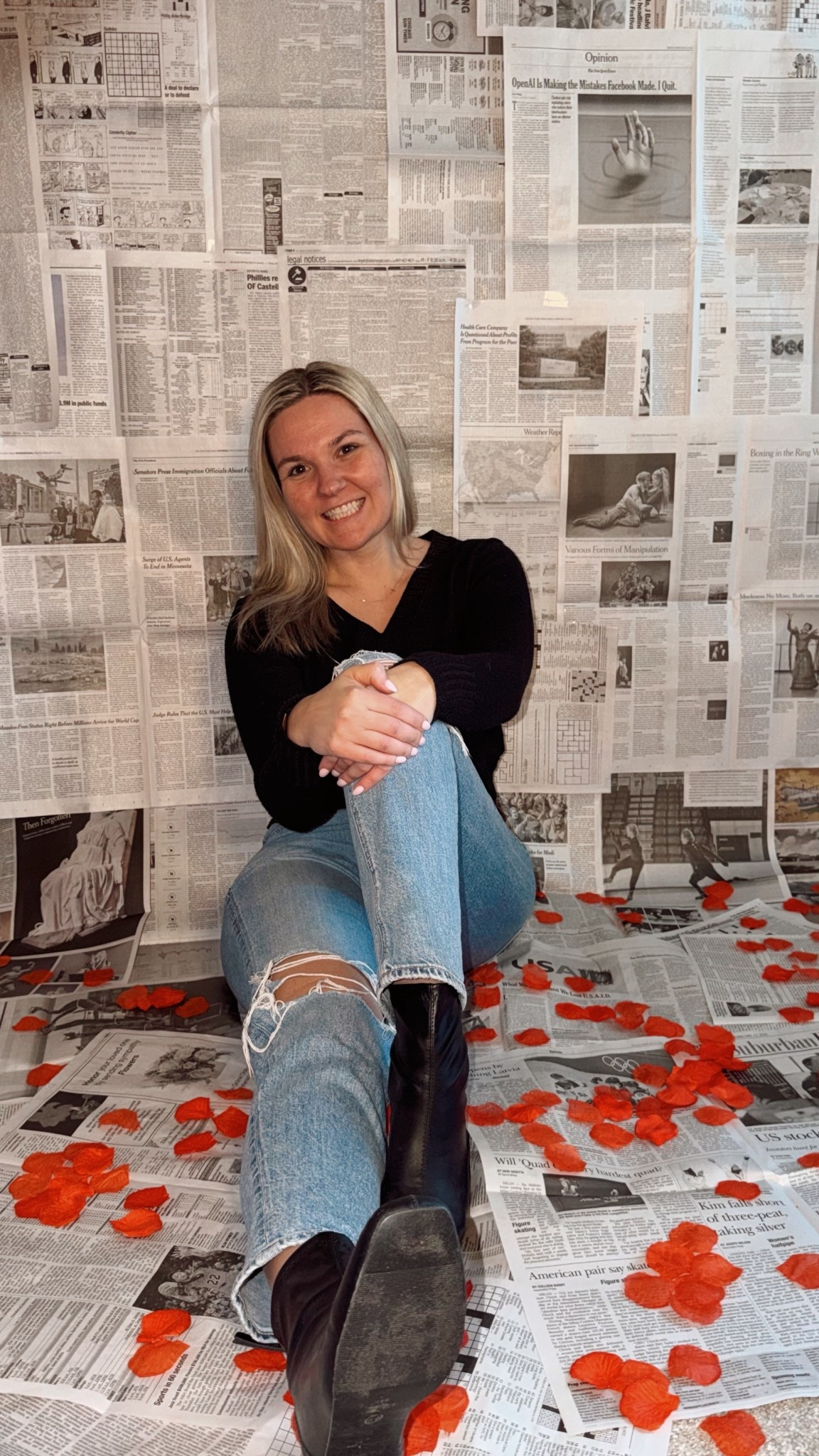 Cute little Valentine’s Day photoshoot in a casual outfit ❤️

#LTKootd #LTKValentine #LTKSeasonal