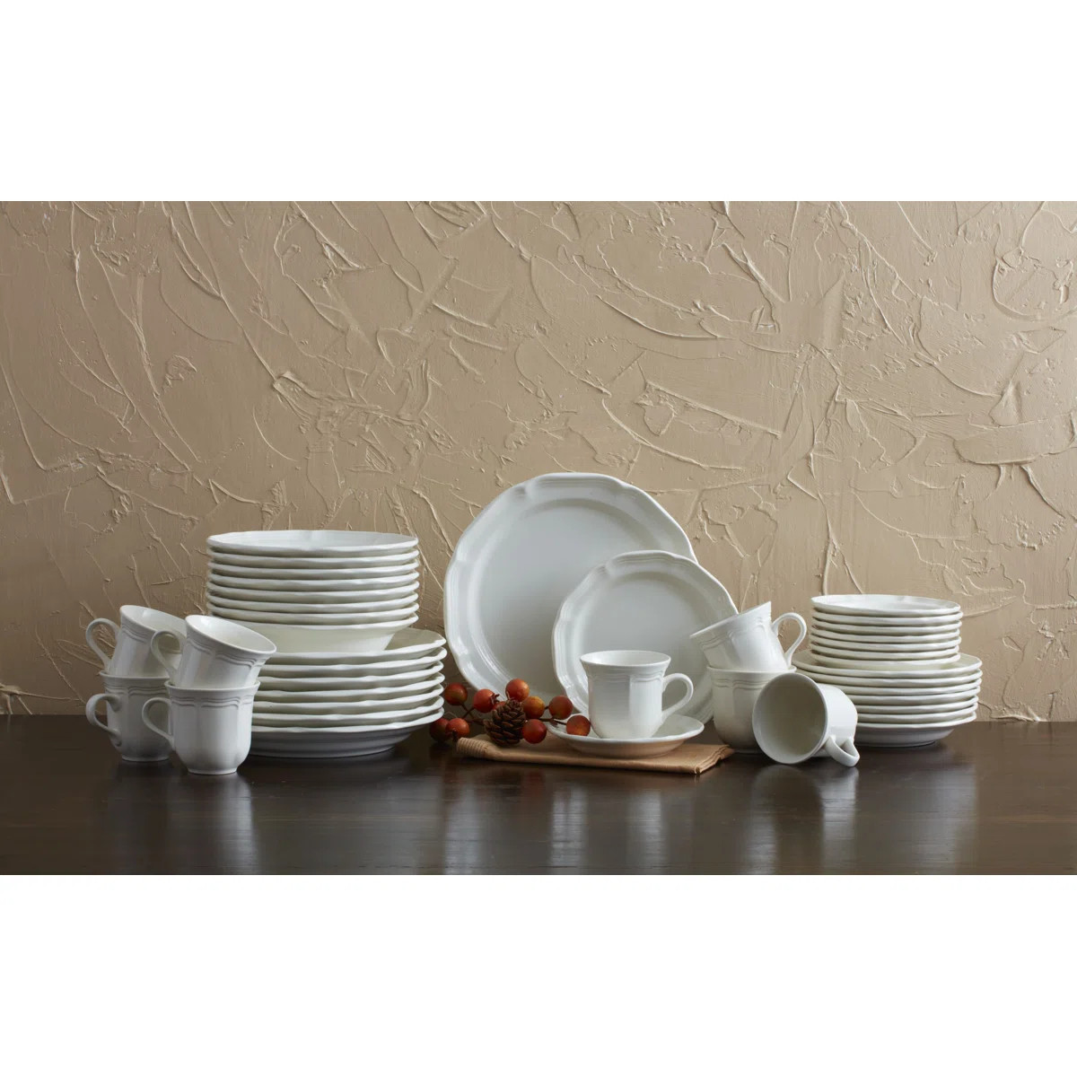 Mikasa French Country 40-Piece Dinnerware Set, Service for 8 | Wayfair North America