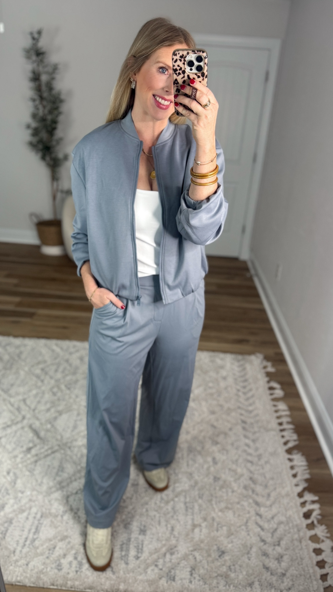 Weekend Walmart Wins try-on
Scuba bomber jacket- small
Bra tank- medium 
Trouser pants- smalll

#LTKWorkwear #LTKActive #LTKootd