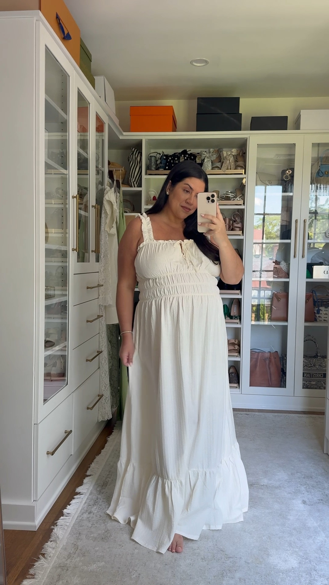 Five non-maternity looks, including this light weight dress - perfect for summer heat!

#LTKootd #LTKBaby #LTKBump