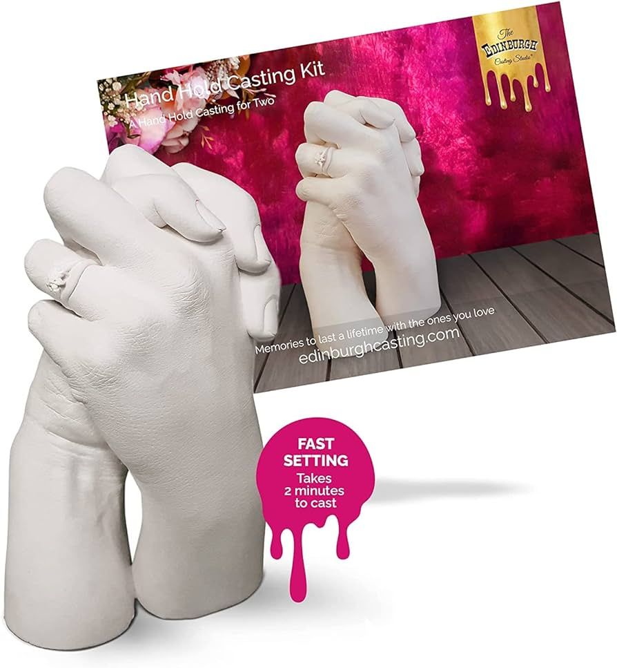 Edinburgh Hand Casting Kit Couples - Unique Gifts for Mothers Day - Lifelike Stone Sculpture for ... | Amazon (US)