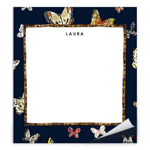 Butterfly Season Navy Notepad | Evelyn Henson