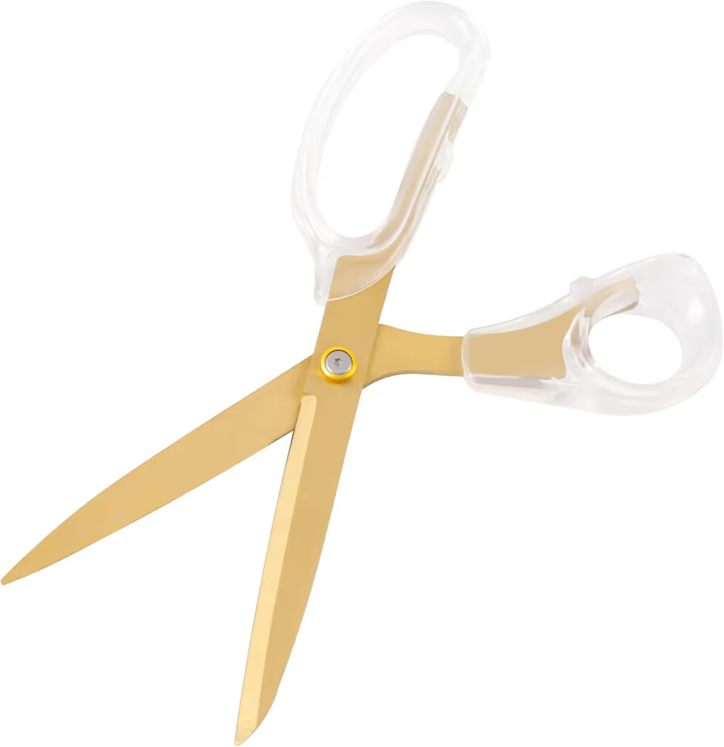 Acrylic Gold Scissors, 9” Ultra-Sharp Titanium Coated Blades and Sharp All-Purpose Scissors, Se... | Amazon (US)