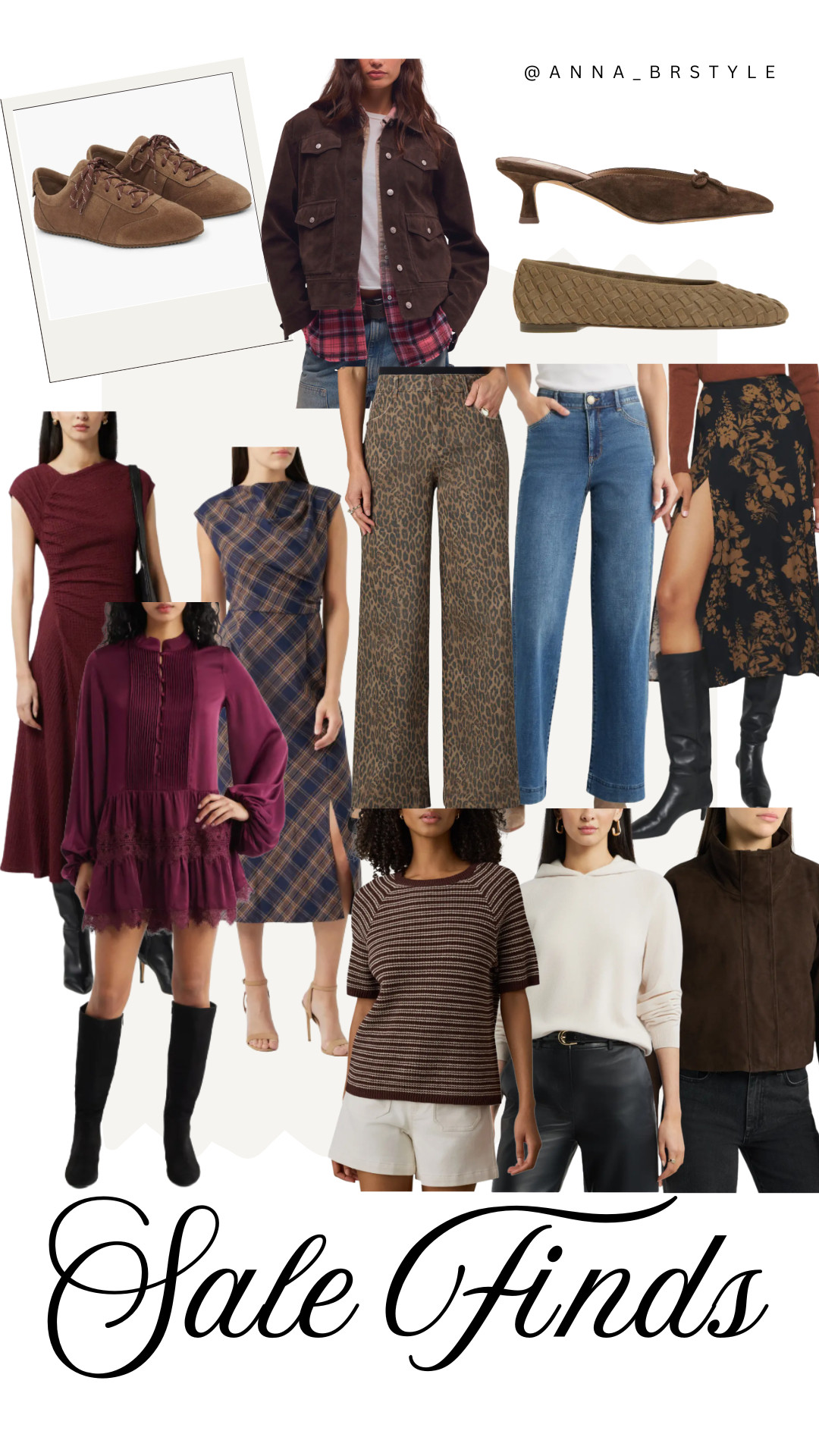 Fall sale finds in rich chocolate, burgundy and neutral tones, easy pieces to wear now and throughout the season.

fall sale finds, fall fashion deals, fall outfit ideas, burgundy fall dress, chocolate brown jacket, leopard print pants, fall shoes, fall wardrobe essentials, transitional fall style, autumn fashion finds 

 #LTKSaleAlert