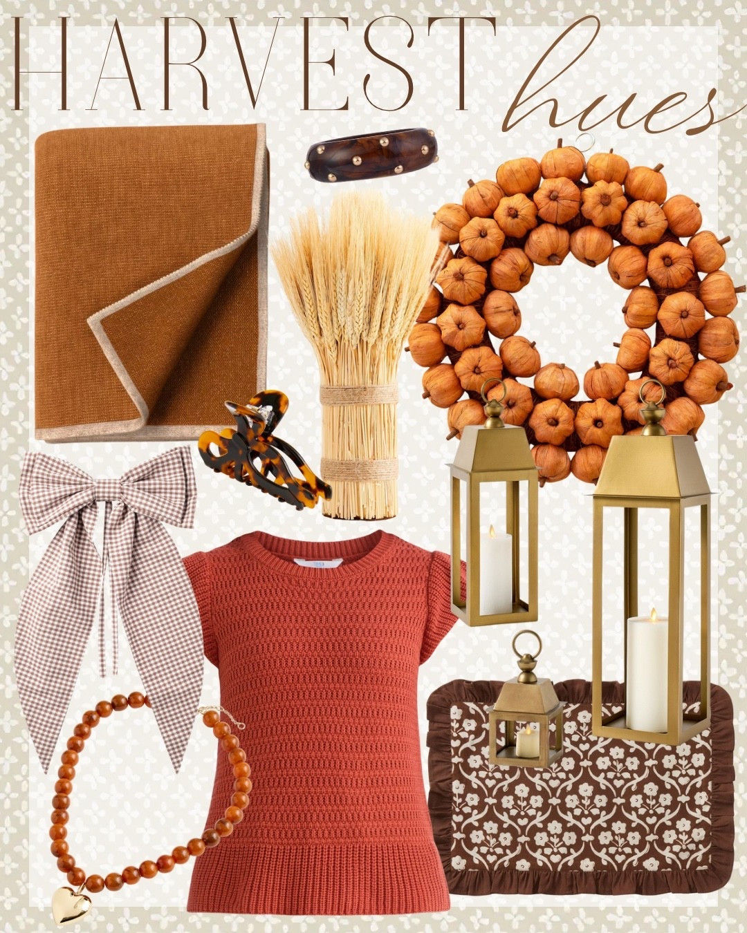 More harvest hues I’m into right now – warm textures, soft knits, little pops of gold, and all the cozy details that make fall decorating so easy.

fall home finds | cozy fall style | warm autumn colors | classic fall accents | preppy fall fashion | seasonal home styling | affordable fall home | timeless fall details | autumn outfit ideas | chic fall accessories

#FallHomeDecor #FallStyleInspo #ClassicFallStyle #CozyFallHome #FallPorchDecor #PreppyHomeDecor #SeasonalHomeStyle #AffordableFallStyle #AutumnDecorIdeas

#LTKOver40 #LTKSaleAlert #LTKSeasonal