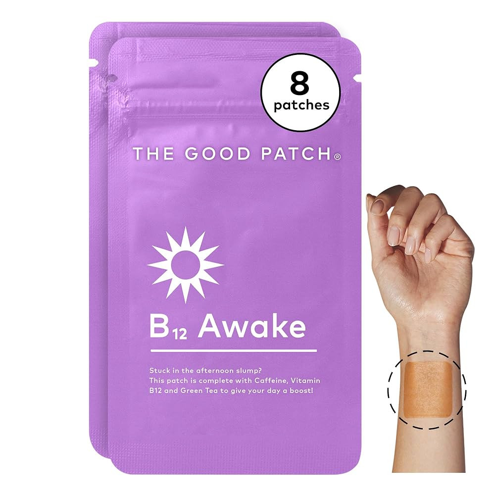 The Good Patch B12 Awake Patch, Natural Patch with Caffeine, B12, and Green Tea Extract, Plant Po... | Amazon (US)