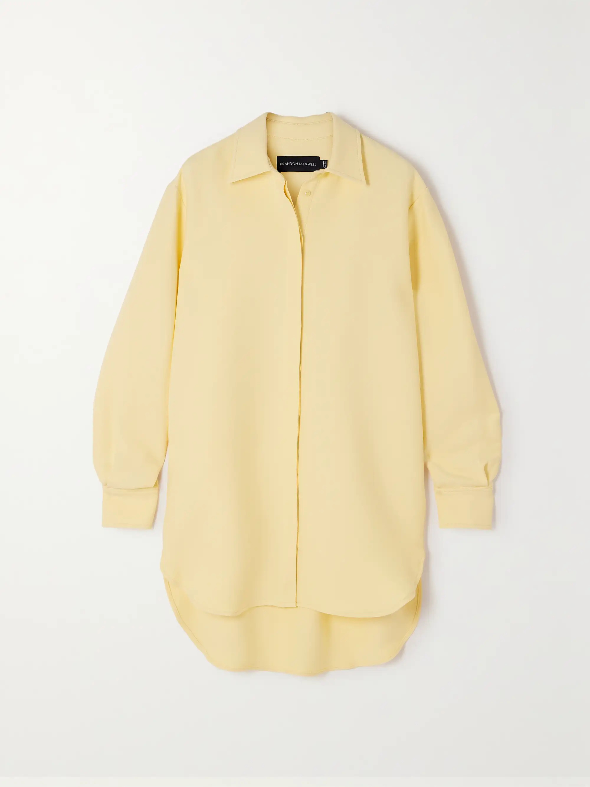 The Phillippa wool and silk-blend crepe mini shirt dress | NET-A-PORTER (US)