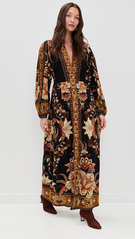Majestic Garden Black Maxi Dress | Shopbop